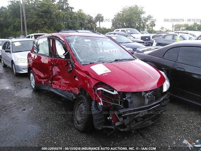 3N1BC1CP2AL374177 - 2010 NISSAN VERSA S/SL RED photo 6