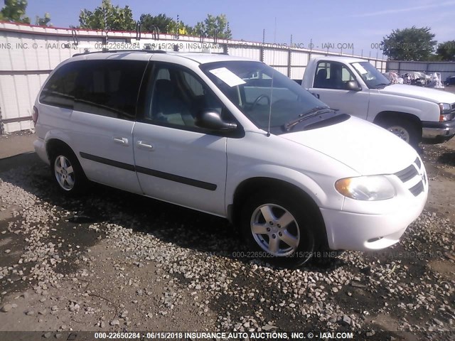 1D4GP45R56B573601 - 2006 DODGE CARAVAN SXT WHITE photo 1