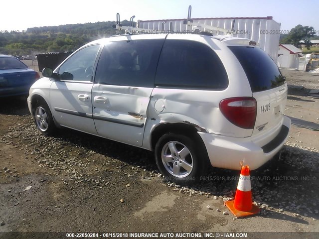 1D4GP45R56B573601 - 2006 DODGE CARAVAN SXT WHITE photo 3