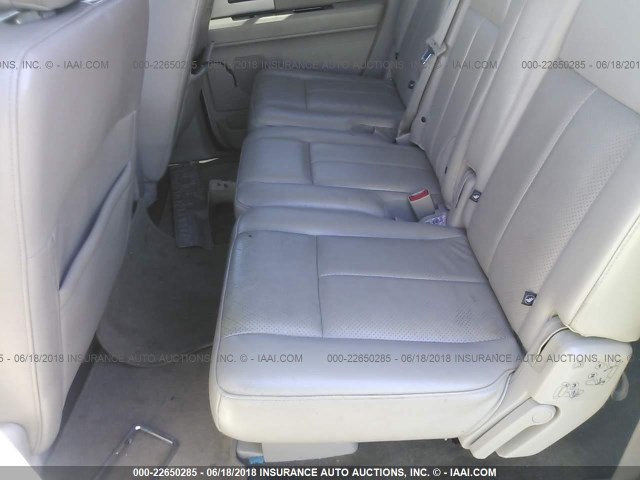 1FMJK2A55BEF09748 - 2011 FORD EXPEDITION EL LIMITED WHITE photo 8