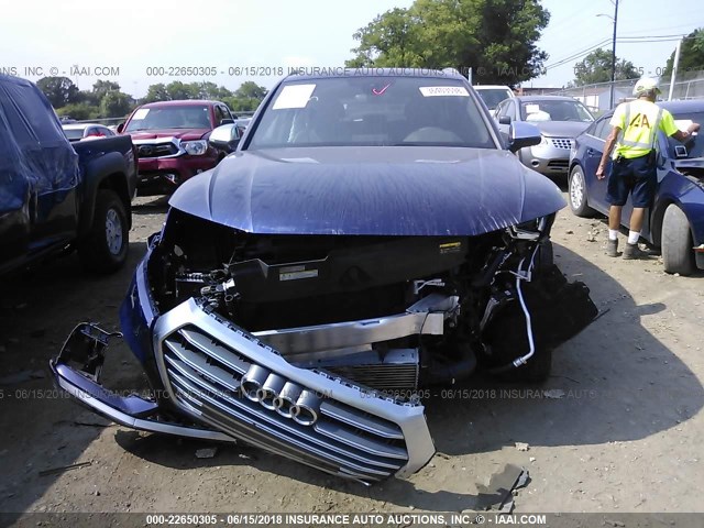 WA1A4AFY7J2007961 - 2018 AUDI SQ5 PREMIUM PLUS BLUE photo 6