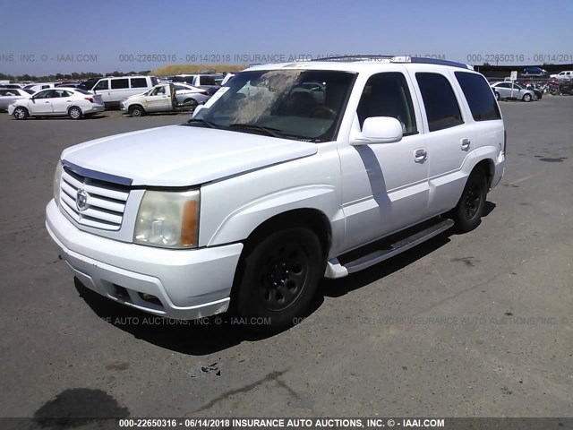 1GYEK63N12R115872 - 2002 CADILLAC ESCALADE LUXURY WHITE photo 2