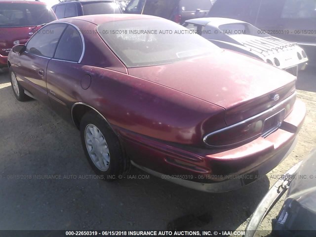 1G4GD2215S4710930 - 1995 BUICK RIVIERA RED photo 3