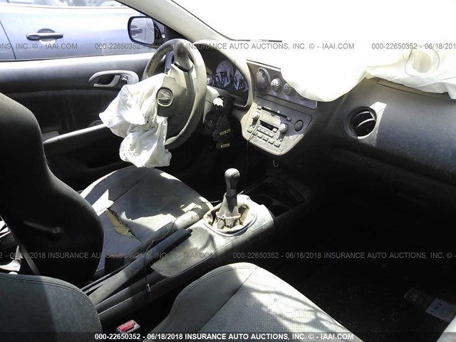 JH4DC53044S007107 - 2004 ACURA RSX TYPE-S BLACK photo 5