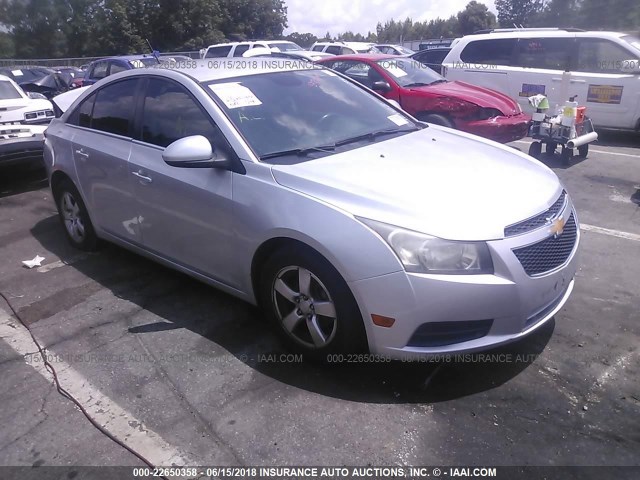 1G1PC5SB3E7121128 - 2014 CHEVROLET CRUZE LT SILVER photo 1