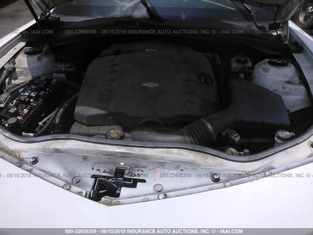 2G1FA1E32E9230984 - 2014 CHEVROLET CAMARO LS WHITE photo 10