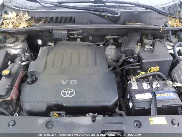 JTMBK31VX9D005212 - 2009 TOYOTA RAV4 LIMITED SILVER photo 10