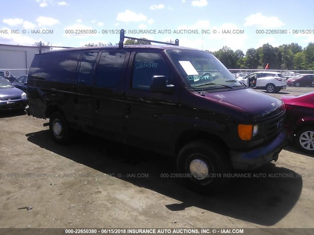 1FTSS34L84HA19427 - 2004 FORD ECONOLINE E350 SUPER DUTY VAN MAROON photo 1