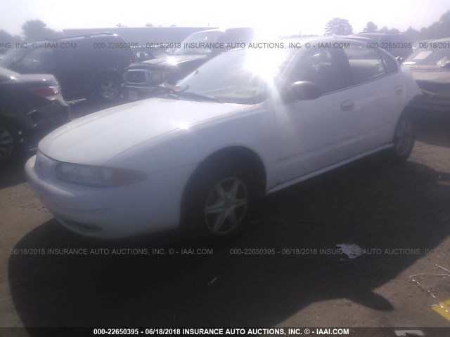 1G3NL52E92C307462 - 2002 OLDSMOBILE ALERO GL WHITE photo 2