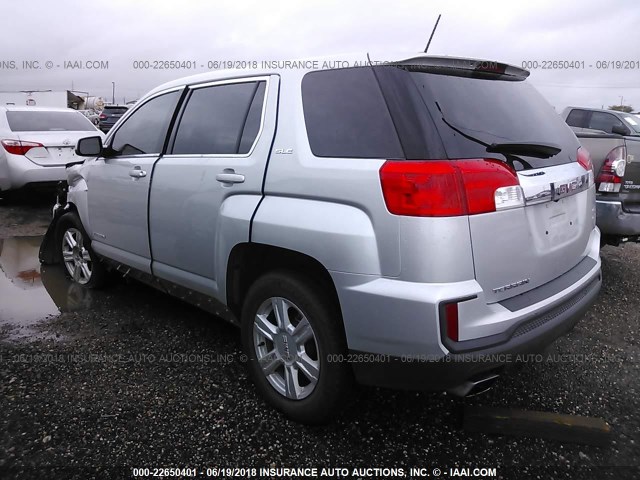 2GKALMEKXG6181269 - 2016 GMC TERRAIN SLE SILVER photo 3