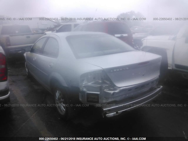 1C3EL46X22N226737 - 2002 CHRYSLER SEBRING LX SILVER photo 3