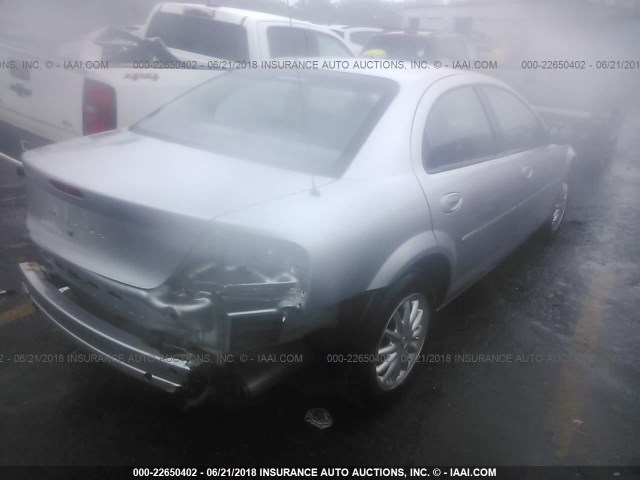 1C3EL46X22N226737 - 2002 CHRYSLER SEBRING LX SILVER photo 4