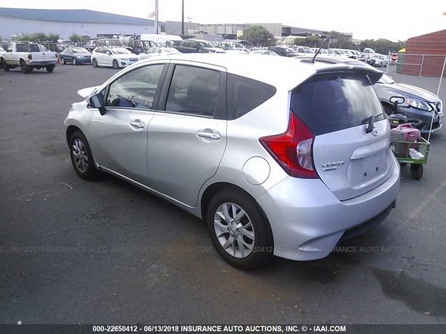 3N1CE2CP3HL378740 - 2017 NISSAN VERSA NOTE S/S PLUS/SV/SL/SR SILVER photo 3