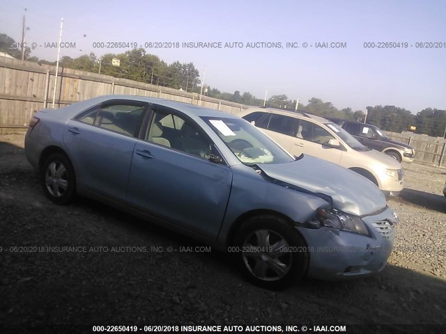 4T1BE46K98U782857 - 2008 TOYOTA CAMRY CE/LE/XLE/SE BLUE photo 1