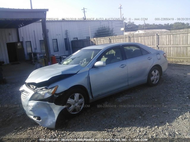 4T1BE46K98U782857 - 2008 TOYOTA CAMRY CE/LE/XLE/SE BLUE photo 2