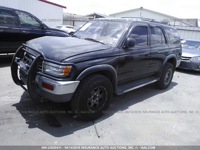 JT3GN86RXT0013058 - 1996 TOYOTA 4RUNNER SR5 BLACK photo 2