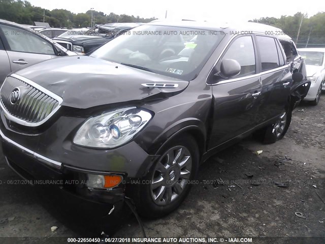 5GAKVCED2BJ168969 - 2011 BUICK ENCLAVE CXL BROWN photo 2