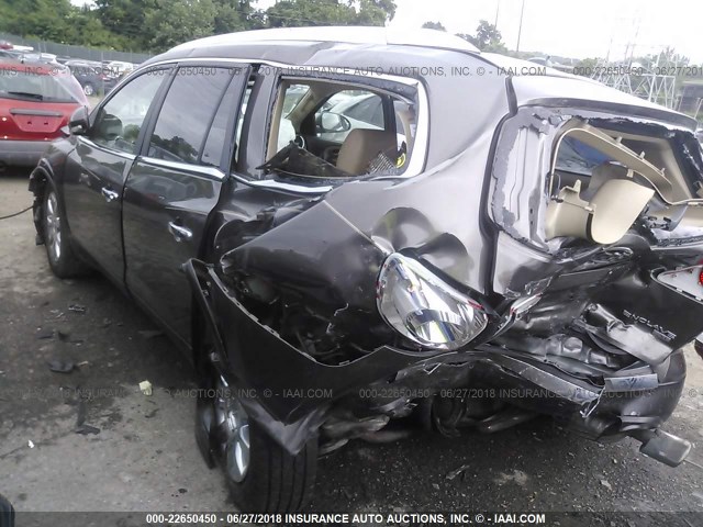 5GAKVCED2BJ168969 - 2011 BUICK ENCLAVE CXL 棕色 照片 3