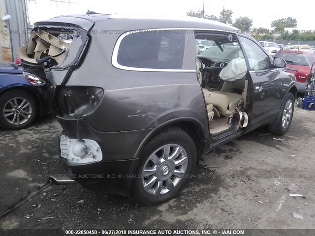 5GAKVCED2BJ168969 - 2011 BUICK ENCLAVE CXL 棕色 照片 4