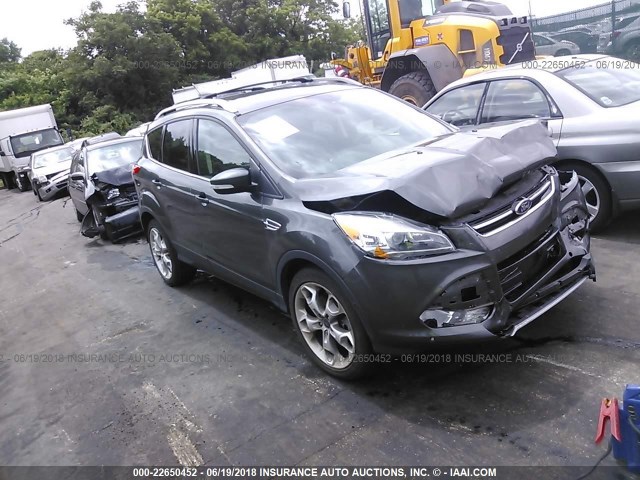 1FMCU9J96FUB55152 - 2015 FORD ESCAPE TITANIUM GRAY photo 1