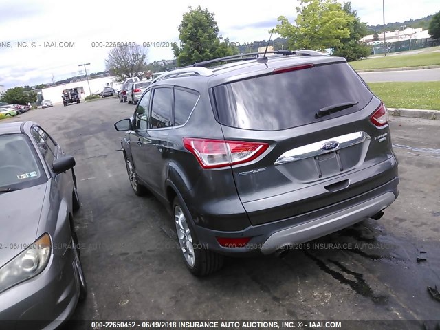 1FMCU9J96FUB55152 - 2015 FORD ESCAPE TITANIUM GRAY photo 3