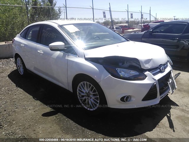 1FADP3J28DL234816 - 2013 FORD FOCUS TITANIUM WHITE photo 1