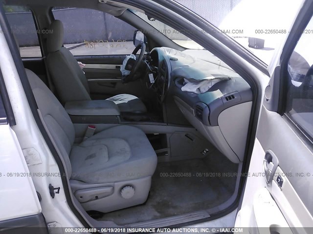 3G5DB03E34S546963 - 2004 BUICK RENDEZVOUS CX/CXL WHITE photo 5