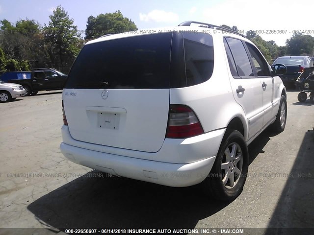 4JGAB72E8XA118863 - 1999 MERCEDES-BENZ ML 430 白色 照片 4