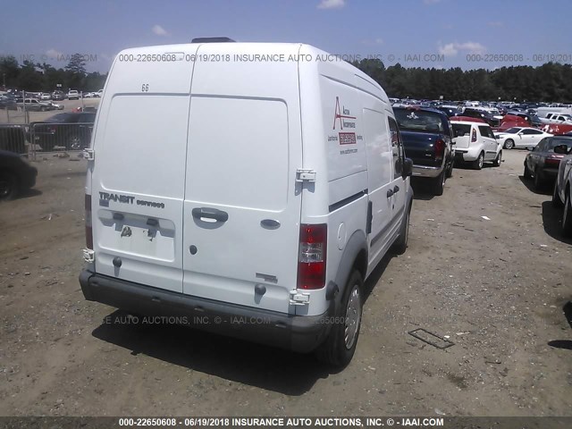 NM0LS7AN7DT130398 - 2013 FORD TRANSIT CONNECT XL WHITE photo 4