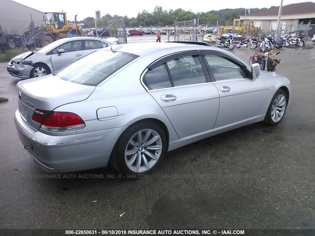 WBAHL835X8DT13333 - 2008 BMW 750 I SILVER photo 4
