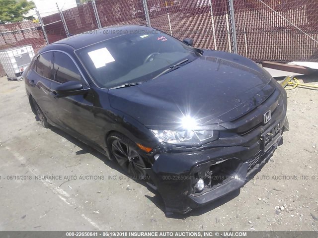 SHHFK7H75HU413574 - 2017 HONDA CIVIC EXL BLACK photo 1