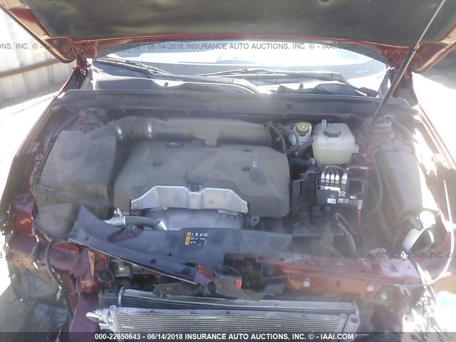 1G11C5SL5EF291186 - 2014 CHEVROLET MALIBU 1LT RED photo 10