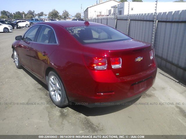 1G11C5SL5EF291186 - 2014 CHEVROLET MALIBU 1LT RED photo 3