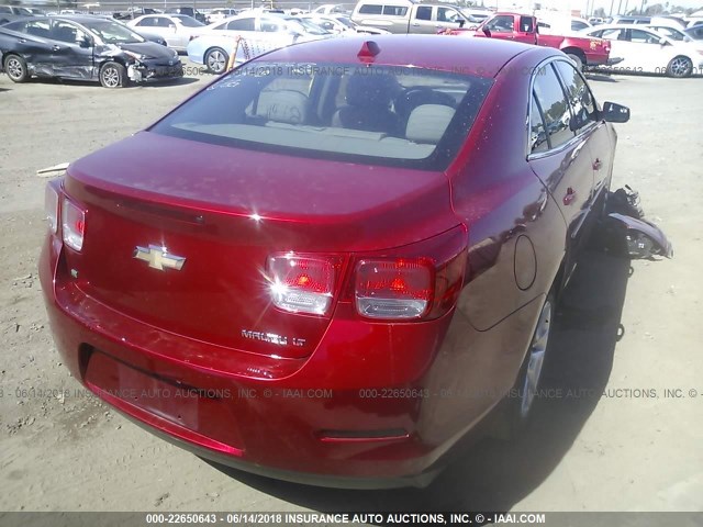 1G11C5SL5EF291186 - 2014 CHEVROLET MALIBU 1LT RED photo 4