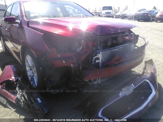 1G11C5SL5EF291186 - 2014 CHEVROLET MALIBU 1LT RED photo 6