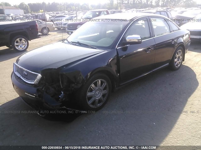 1FAHP25157G122405 - 2007 FORD FIVE HUNDRED LIMITED BLACK photo 2