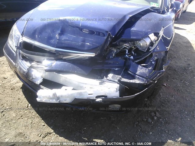 JH4KB16678C001904 - 2008 ACURA RL BLUE photo 6