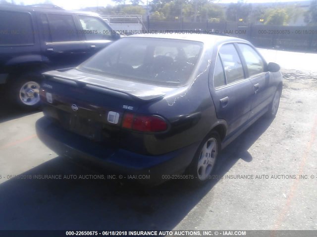 1N4BB41D9WC727274 - 1998 NISSAN SENTRA SE BLACK photo 4