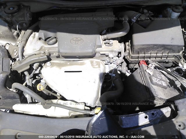 4T1BF1FK4EU832037 - 2014 TOYOTA CAMRY L/SE/LE/XLE ნაცრისფერი ფოტო 10