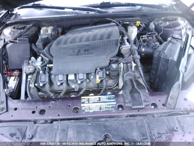 2G2WC55C161168457 - 2006 PONTIAC GRAND PRIX GXP BURGUNDY photo 10