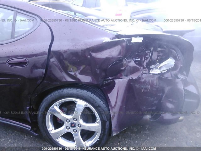 2G2WC55C161168457 - 2006 PONTIAC GRAND PRIX GXP BURGUNDY photo 6