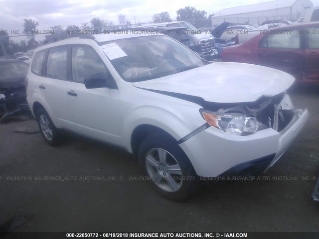JF2SH6BC9AH910567 - 2010 SUBARU FORESTER XS Blanc photo 1