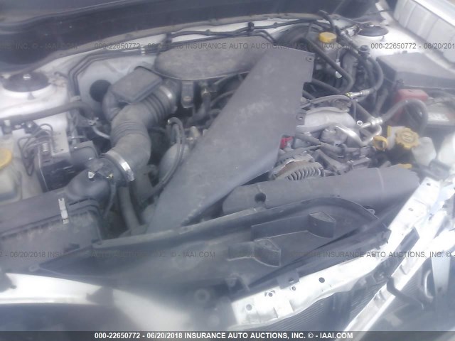 JF2SH6BC9AH910567 - 2010 SUBARU FORESTER XS Blanc photo 10