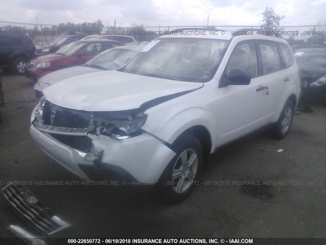 JF2SH6BC9AH910567 - 2010 SUBARU FORESTER XS Blanc photo 2