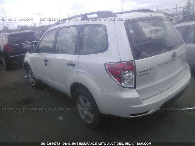JF2SH6BC9AH910567 - 2010 SUBARU FORESTER XS Blanc photo 3