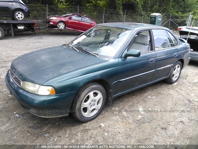 4S3BD4556T7207559 - 1996 SUBARU LEGACY LS GREEN photo 2