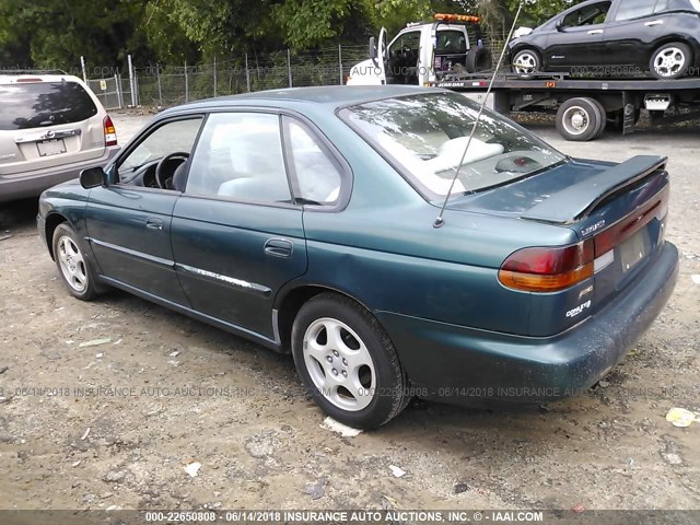 4S3BD4556T7207559 - 1996 SUBARU LEGACY LS GREEN photo 3