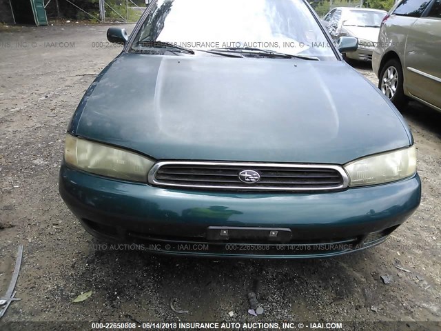 4S3BD4556T7207559 - 1996 SUBARU LEGACY LS GREEN photo 6