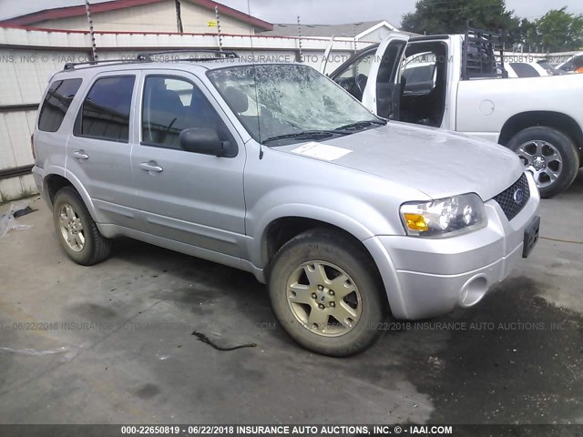 1FMYU94176KC63271 - 2006 FORD ESCAPE LIMITED SILVER photo 1