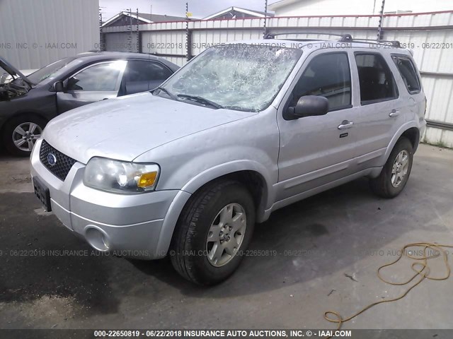 1FMYU94176KC63271 - 2006 FORD ESCAPE LIMITED SILVER photo 2